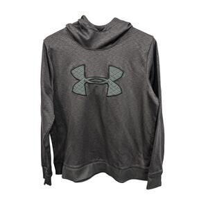 Under Armour Loose Coldgear Hoody Gray Youth Large